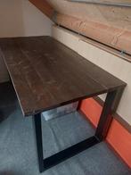 Industriële eettafel te koop, Huis en Inrichting, Tafels | Eettafels, Zo goed als nieuw, Vijf personen of meer, Rechthoekig, 50 tot 100 cm