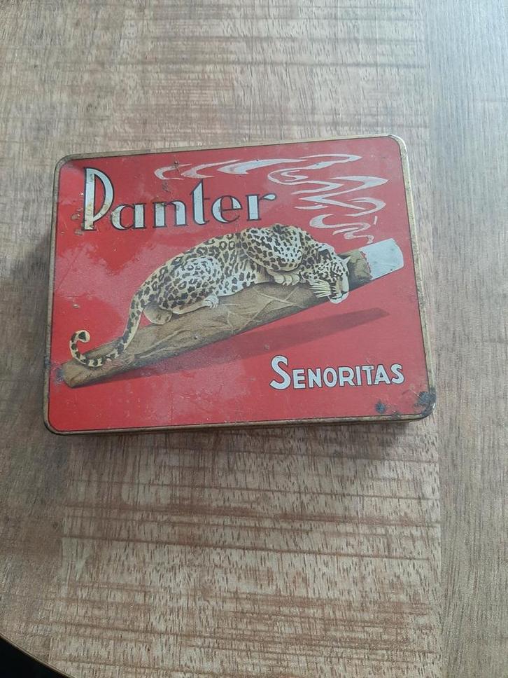 Vintage Panter Senoritas Blikje, Verzamelen, Blikken, Ophalen of Verzenden