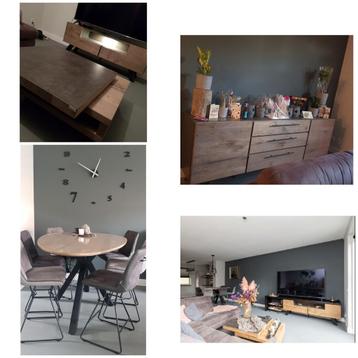 Complete woonkamer + eetkamer set merk Xooon beschikbaar voor biedingen