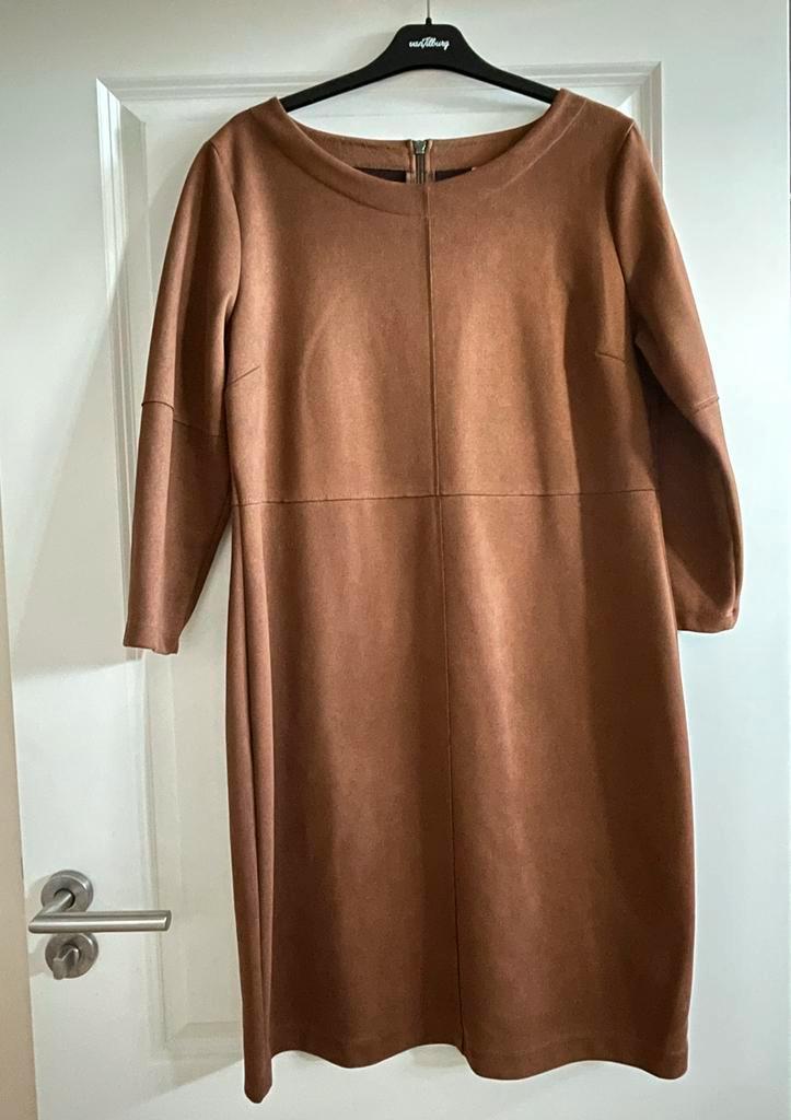 Kyra & Ko Jurk - Maat XL, Kleding | Dames, Jurken, Zo goed als nieuw, Maat 46/48 (XL) of groter, Bruin, Knielengte, Ophalen of Verzenden