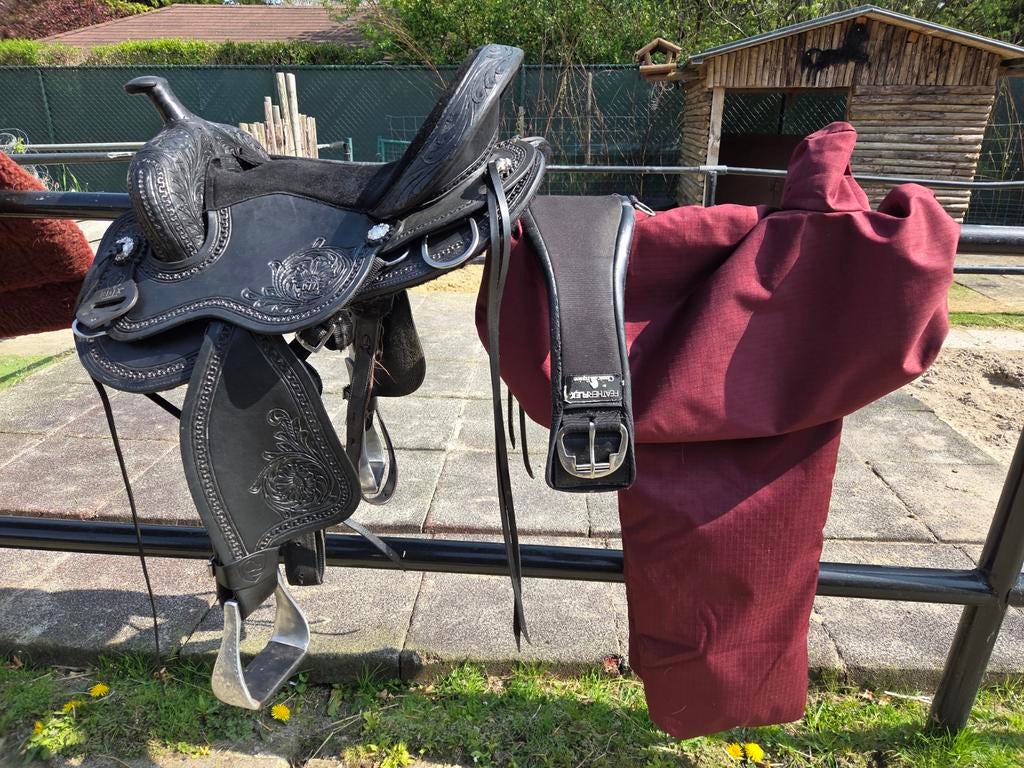 Prachtige set Edix Django fork maat L . 16 inch, Dieren en Toebehoren, Ophalen, Zo goed als nieuw, Western