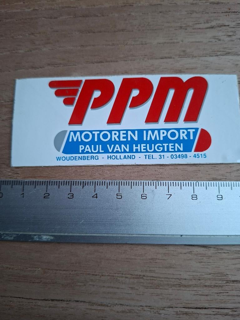 Sticker ppm motoren, Verzamelen, Ophalen of Verzenden, Zo goed als nieuw, Auto of Motor