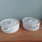 2 witte Dekschalen, porselein Thomas Germany, Ophalen of Verzenden, Effen, Porselein, Schaal of Schalen