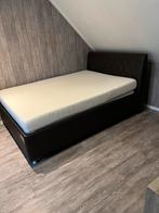 Tweepersoonsbed met matras - Zo goed als nieuw, Overige materialen, Bruin, Tweepersoons, Zo goed als nieuw