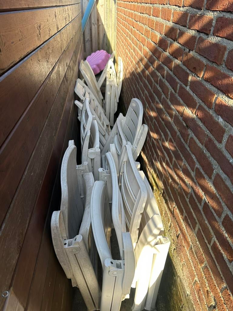 8 tuinstoelen gratis, Ophalen of Verzenden, Gebruikt