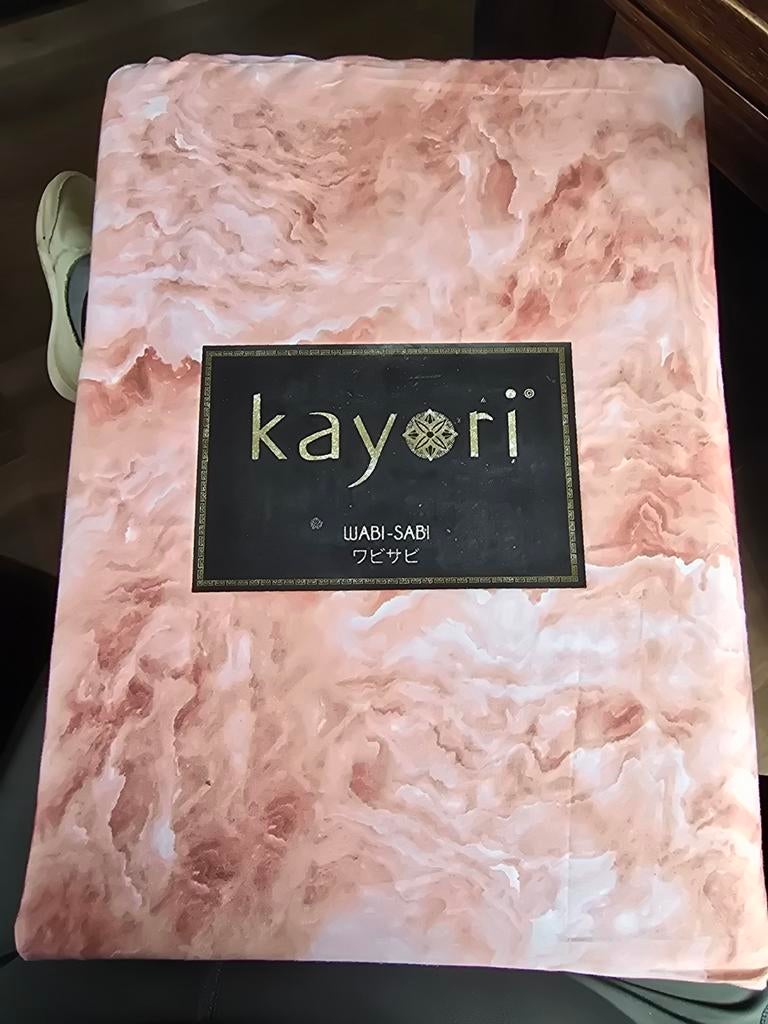 Nieuw Kayori Sophea Dekbedovertrek 1 Persoons Roze Marmer, Jongetje of Meisje, Dekbedovertrek, Nieuw, Ophalen of Verzenden