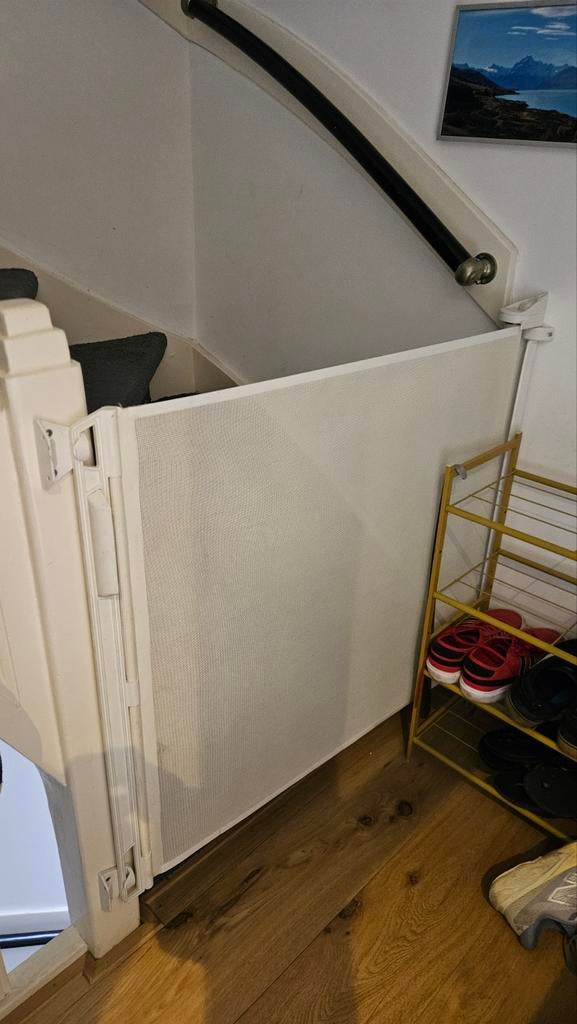 Lascal kiddy guard - oprolbaar traphekje, Ophalen, Overige materialen, Oprolhekje, Zo goed als nieuw