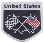 USA vlag Aluminium plaatje #7, Ophalen of Verzenden