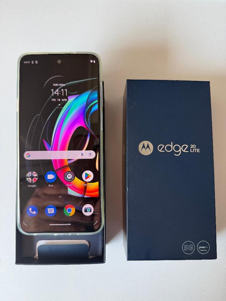 Motorola Edge 20 Lite, Telecommunicatie, Mobiele telefoons | Motorola, Ophalen, Overige modellen, Zwart, Touchscreen