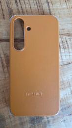 Telefoonhoesje Samsung Galaxy S25 - Camel kleur Leer, Telecommunicatie, Ophalen, Gebruikt, Overige modellen, Hoesje of Tasje