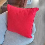 Hot Madison rood katoen/linnen kussn bies - incl. vulling, Huis en Inrichting, Woonaccessoires | Kussens, Ophalen of Verzenden