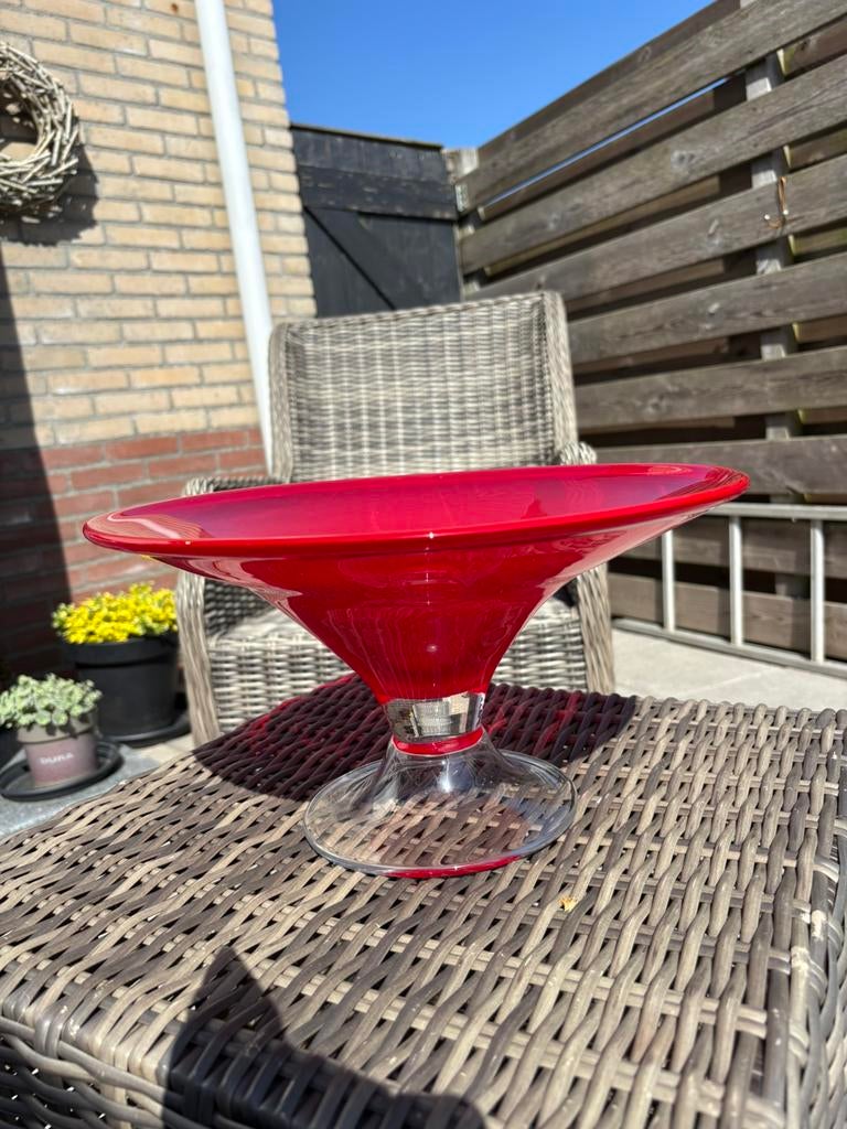 Schaal /planten / fruit., Ophalen, Zo goed als nieuw, Rood, Vintage
