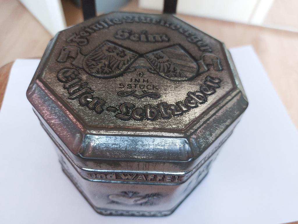 oud blik gebr. Seim Nürnberg, Verzamelen, Blikken, Ophalen of Verzenden, Gebruikt, Overige