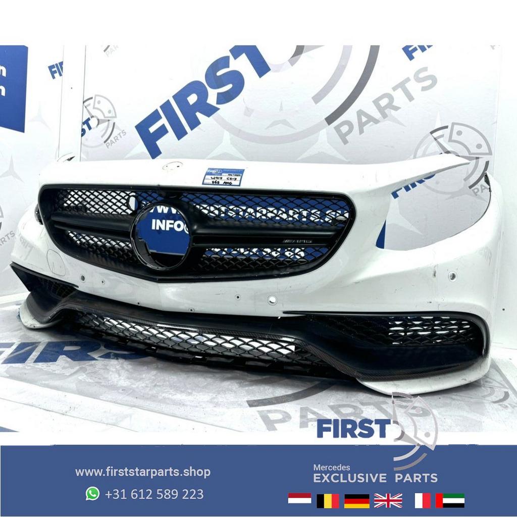 W217 C217 S63 AMG BUMPER S Klasse Coupé Cabrio Voorbumper ZW, Gebruikt, -, Voor, Ophalen of Verzenden