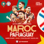 3 tickets marokko paraguay in Lens Frankrijk, Tickets en Kaartjes, Losse kaart, Drie personen of meer, Maart, Buitenland