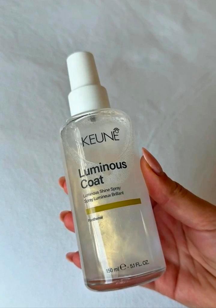 Keune Luminous Coat Shine Spray - 150 ml, Sieraden, Tassen en Uiterlijk, Uiterlijk | Haarverzorging, Zo goed als nieuw, Haarverzorger of -hersteller