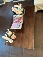 Houten salontafel met veel opbergruimte, Ophalen, Gebruikt, 100 tot 150 cm, 50 tot 75 cm