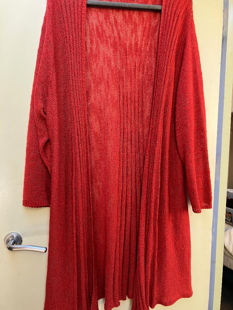 prachtig voorjaarsvest van Paprika warm oranje/rood met 42, Maat 42/44 (L), Ophalen of Verzenden, Zo goed als nieuw, Paprika