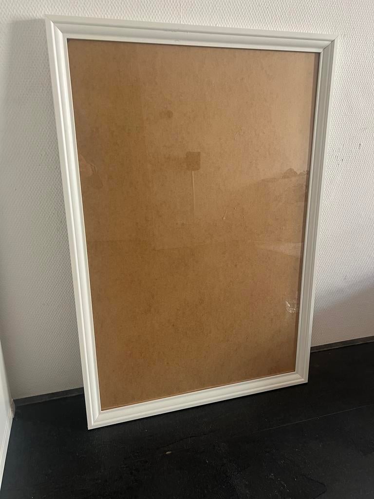 Grote witte fotolijst van IKEA, Ophalen, Gebruikt, 100 tot 125 cm, 75 cm of meer