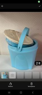 Nieuwe Tupperware Geïsoleerde Emmer 2 Liter - Lichtblauw, Huis en Inrichting, Ophalen of Verzenden, Nieuw, Blauw, Overige typen