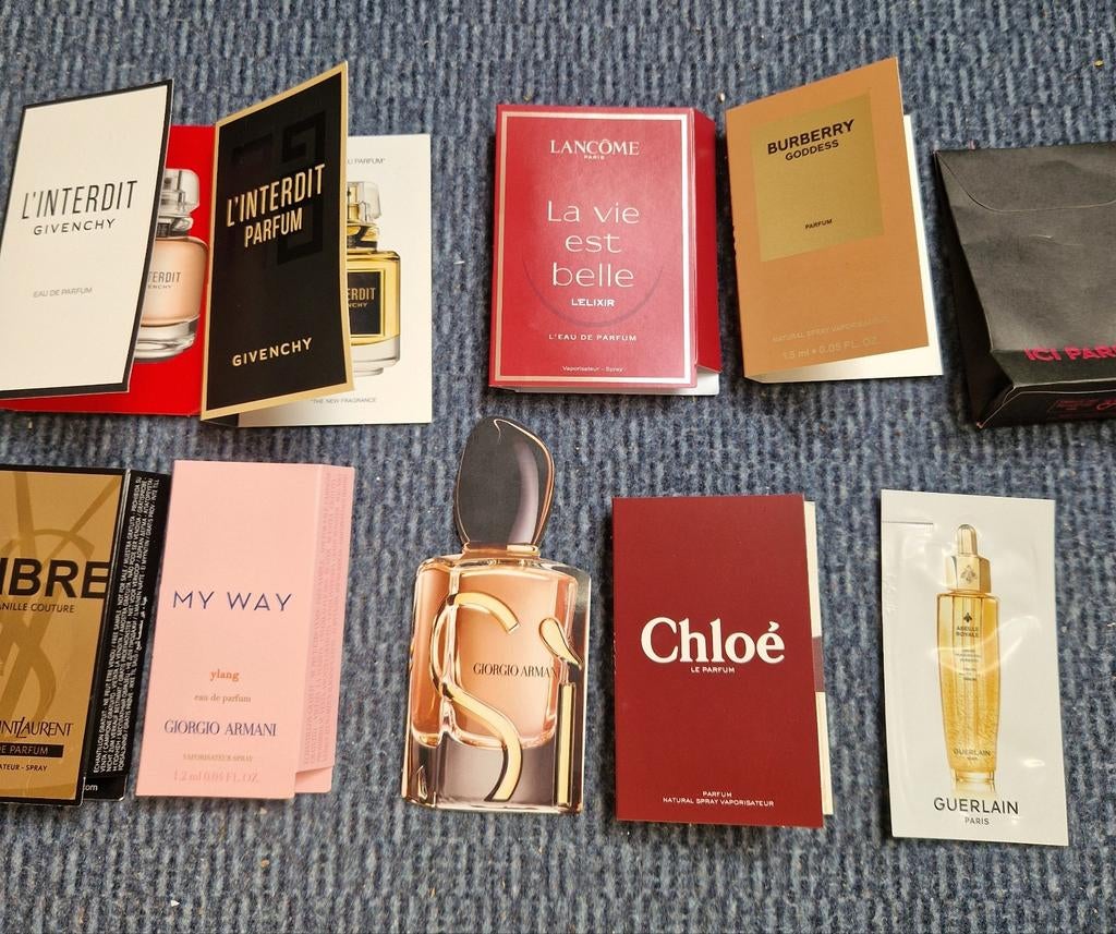 Parfum testers proefjes monster originele merken, Ophalen of Verzenden, Nieuw, Proef of Tester, Gevuld