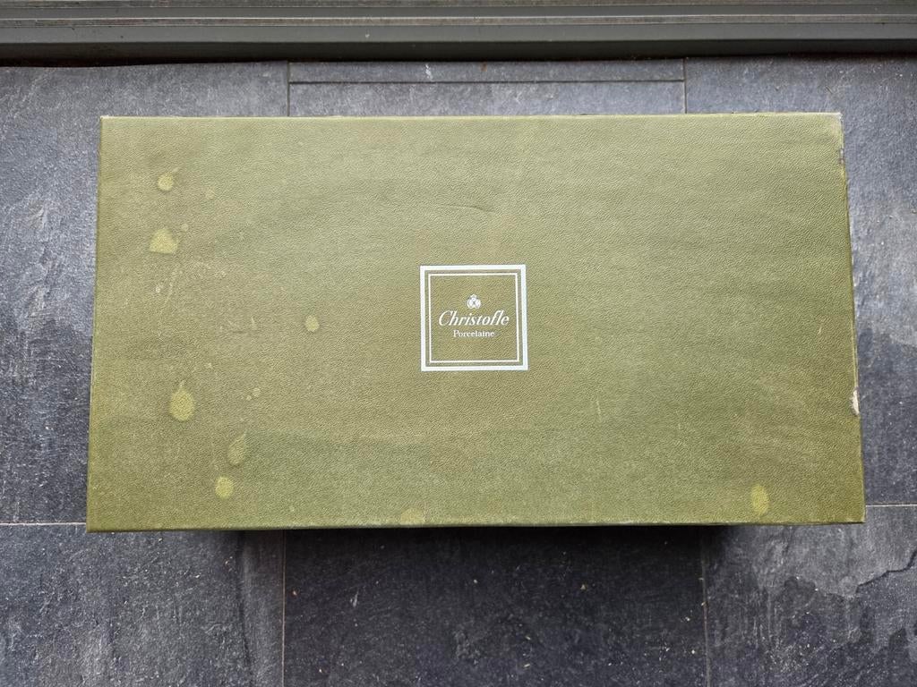 Christofle "Aïda Bleu" Kop & Schotel - Originele doos, Huis en Inrichting, Keuken | Servies, Nieuw, Ophalen of Verzenden, Overige stijlen