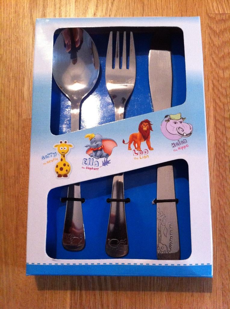 Baby kinder bestekset 3 delig, Ophalen of Verzenden, Nieuw, Overige typen