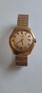 Vintage Pontiac  mechanisch herenhorloge, Ophalen of Verzenden, Gebruikt, Leer, Overige merken