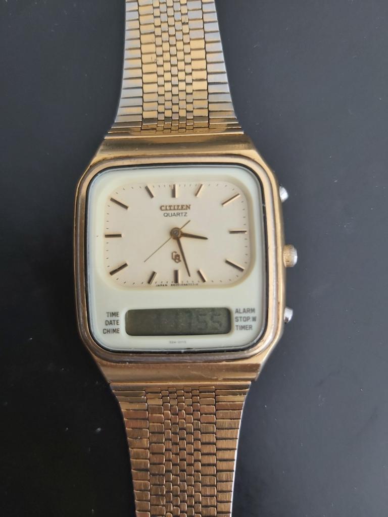 Vintage Citizen LCD digitaal horloge, Sieraden, Tassen en Uiterlijk, Horloges | Heren, Ophalen, Gebruikt, Staal, Citizen