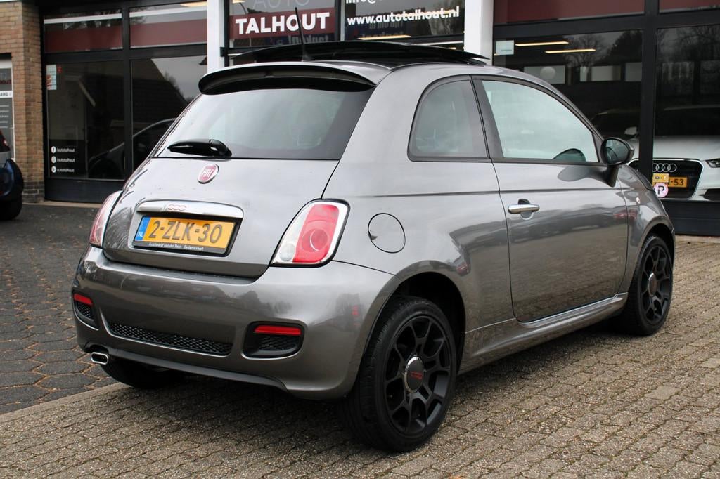 Fiat 500 0.9 TwinAir Lounge | PANORAMADAK, LEER, SPORT, ABAR, Voorwielaandrijving, Euro 5, 86 pk, Gebruikt