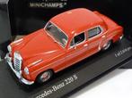 Minichamps Mercedes 220S (w180) 1956 Rood 1:43 430033004, Ophalen of Verzenden, Nieuw, Auto, MiniChamps