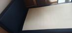 Comfortabele Norma boxspring 120x 200 twijfelaar met topper, Ophalen, Gebruikt, Blauw, Twijfelaar