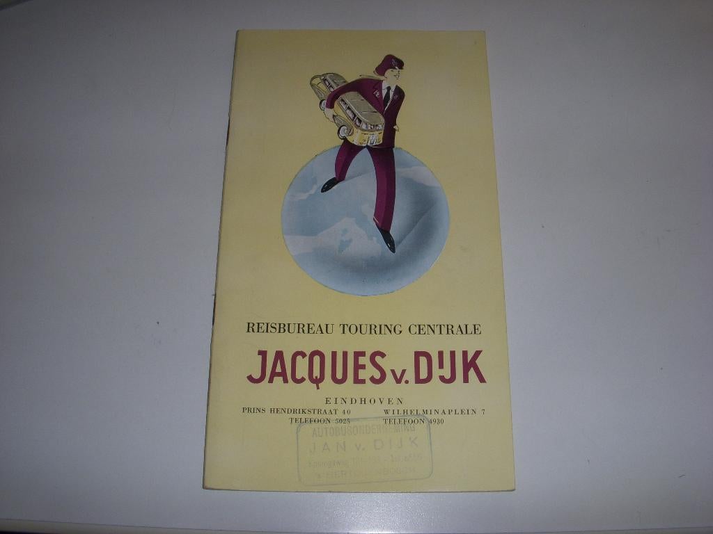 Reisgids Reisbureau Touring centrale Jacques v Dijk 1951, Boeken, Europa, Ophalen of Verzenden, Gelezen, Overige merken