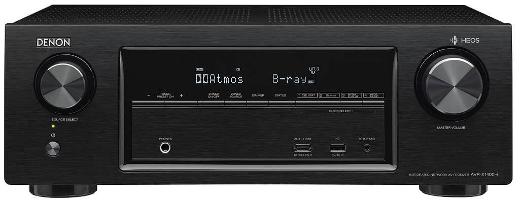 Denon AVR-X1400H AV Receiver 4K HDR, Dolby Atmos DTS-X HEOS., Audio, Tv en Foto, Versterkers en Receivers, Denon, Ophalen of Verzenden