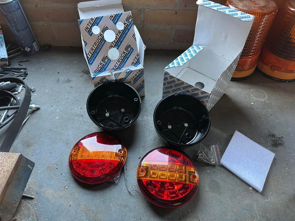 2x LED hamburgerlamp achterlicht nieuw, Ophalen of Verzenden, Nieuw