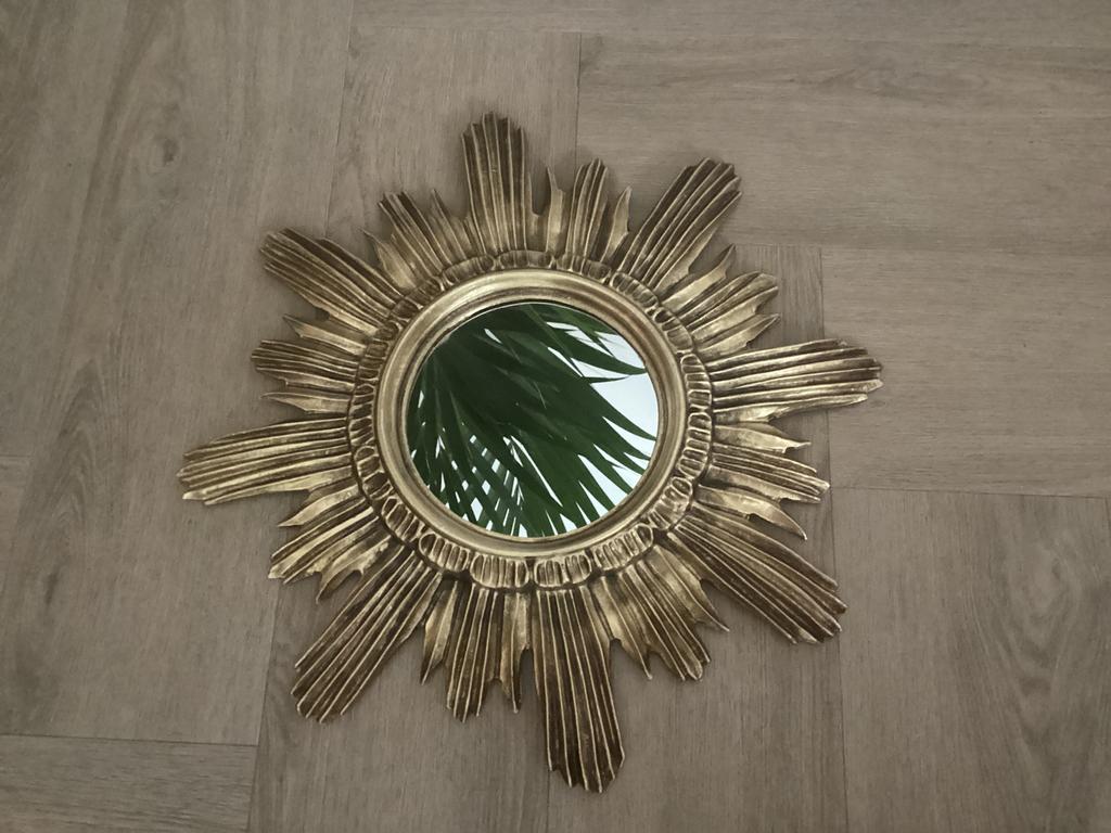 SUNBURST ZONNESPIEGEL HOLLYWOOD REGENCY ZONNE SPIEGEL, Minder dan 50 cm, Ophalen of Verzenden, Zo goed als nieuw, Minder dan 100 cm