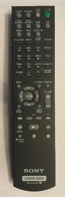 Originele Sony afstandsbediening RM-AMU096, Ophalen of Verzenden, Gebruikt, Origineel, Mediaspeler