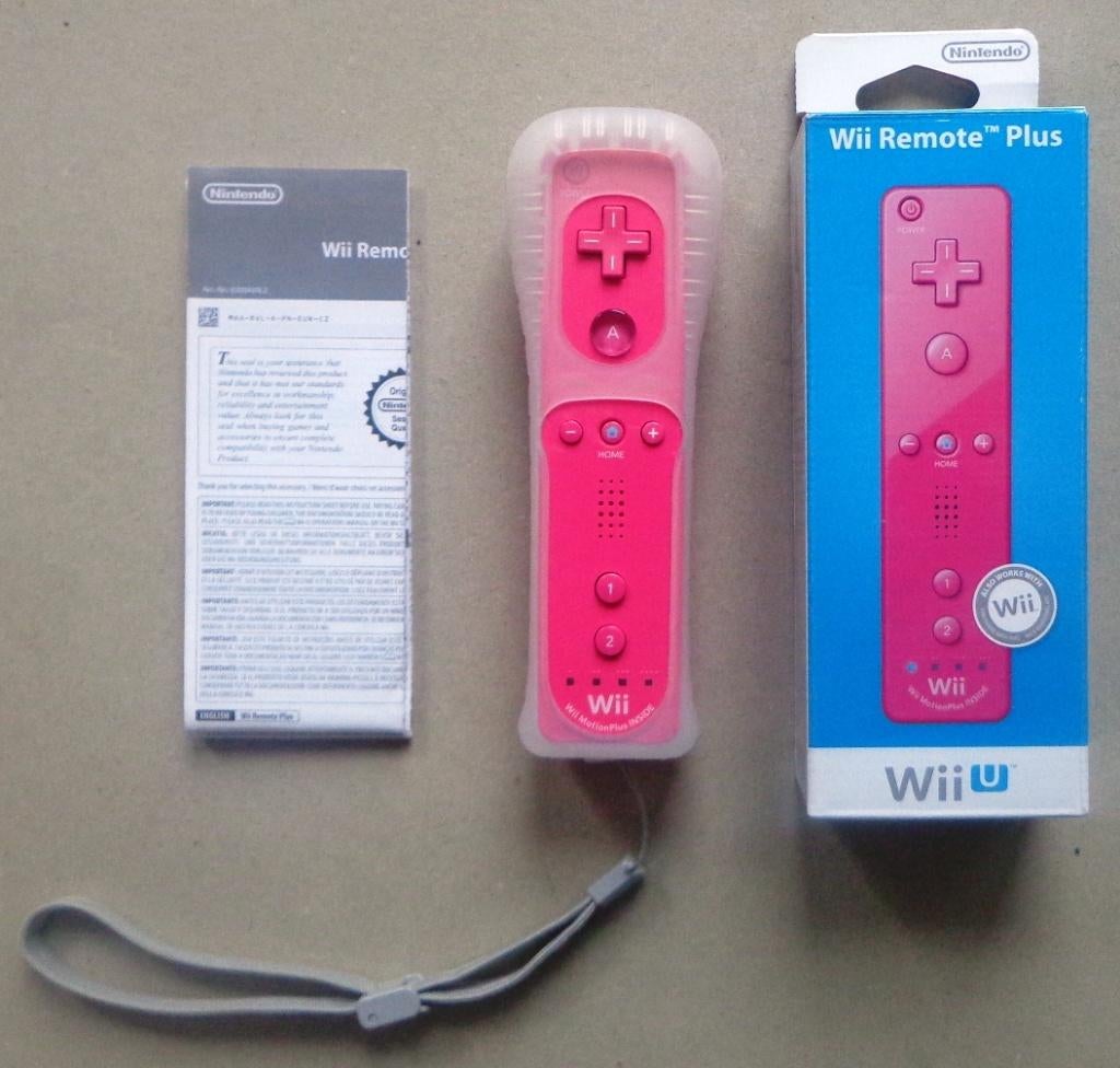 Remote Motion Plus Controller Rose in doosje, Spelcomputers en Games, Games | Nintendo Wii, Zo goed als nieuw, Overige genres
