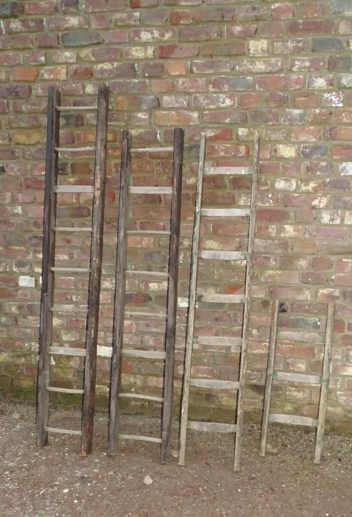 oude plukladders ladders, Ophalen