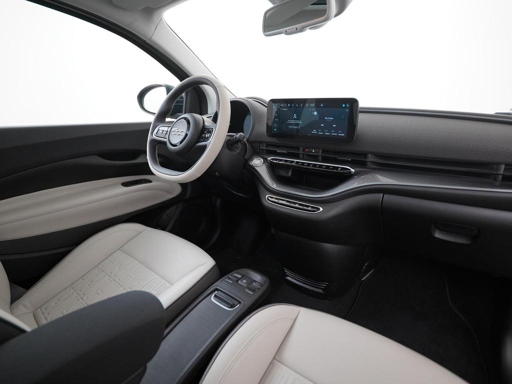 Fiat 500e 3+1 La Prima 42 kWh | SOH 100% | Panoramadak | Zon, Auto's, Fiat, 12 maanden, 1300 kg, Gebruikt, 118 pk