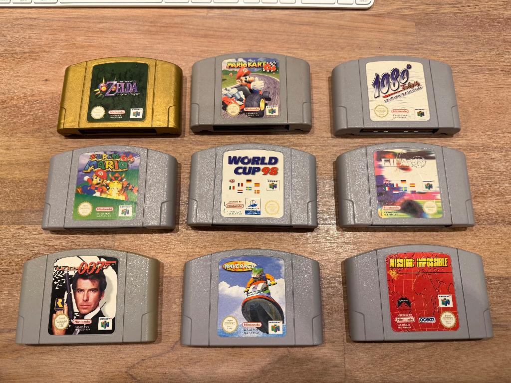 Diverse N64 spellen Zelda Mario GoldenEye 007 Wave Race N64, 1 speler, Racen en Vliegen, Ophalen of Verzenden, Zo goed als nieuw