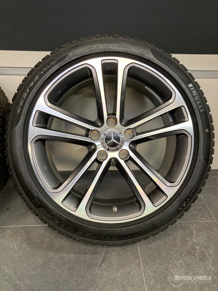18” originele Mercedes C klasse W206 velgen + winterbanden, 18 inch, Gebruikt, -, -