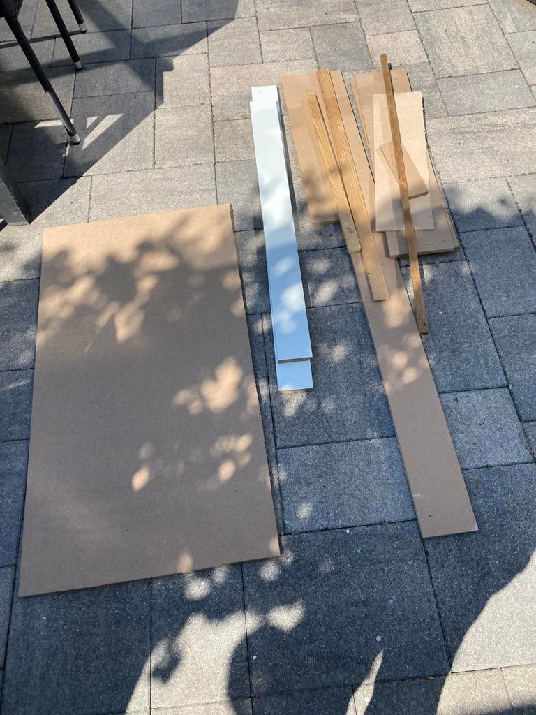 Gratis diverse houten platen en planken ophalen, Doe-het-zelf en Verbouw, Ophalen, Gebruikt, Minder dan 25 mm, Overige typen