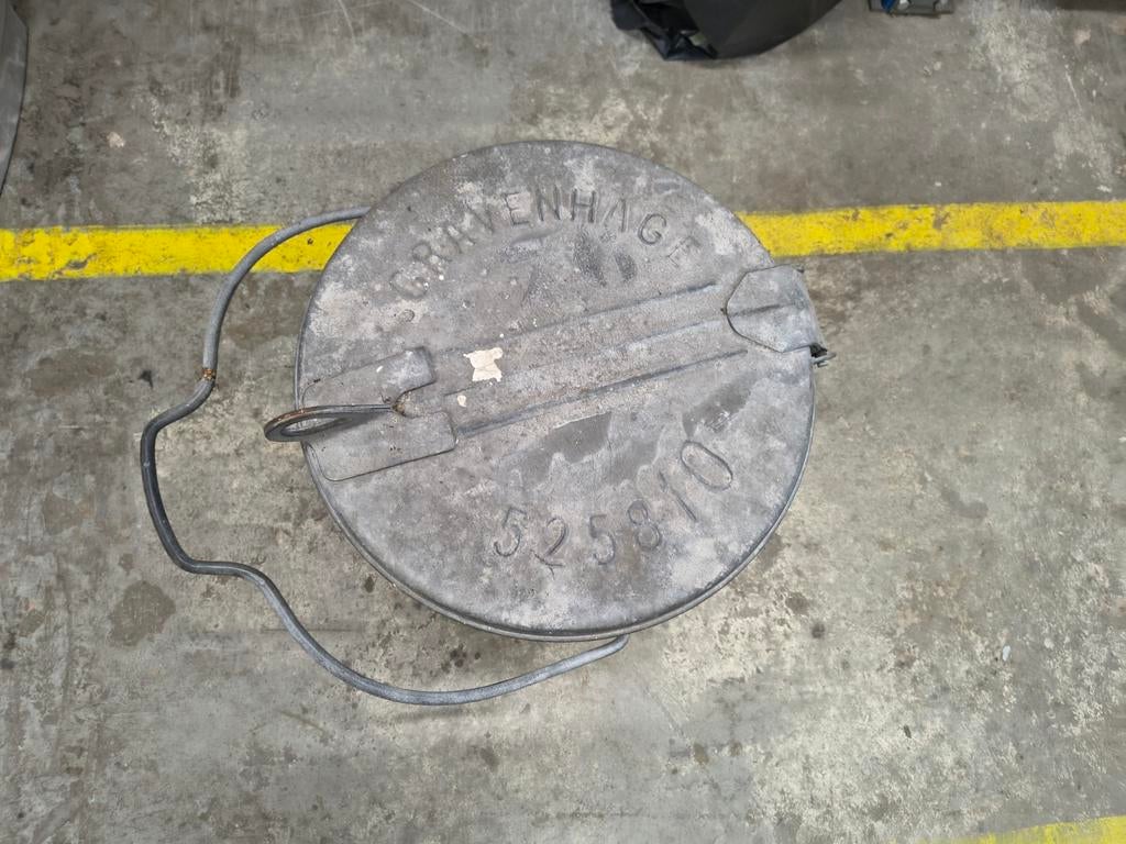 Zinken vuilnisemmer s'Gravenhage, Huis en Inrichting, Ophalen, Gebruikt, ., .