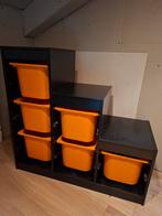 Opbergmeubel met 6 curver bakken, Ophalen