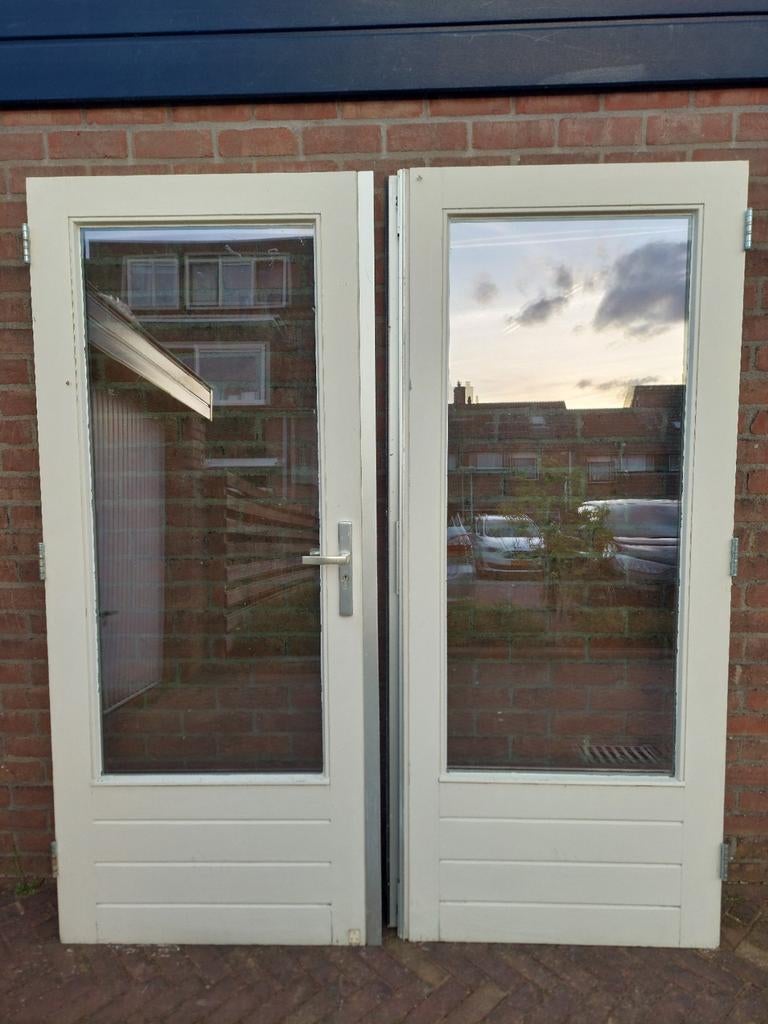 Openslaande deuren, Ophalen, 120 cm of meer, 200 tot 215 cm, Glas