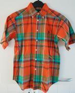 Maat 140/146 Oranje geruit Ralph Lauren overhemd s/s NIEUW, Kinderen en Baby's, Kinderkleding | Maat 140, Overhemd of Blouse, Nieuw