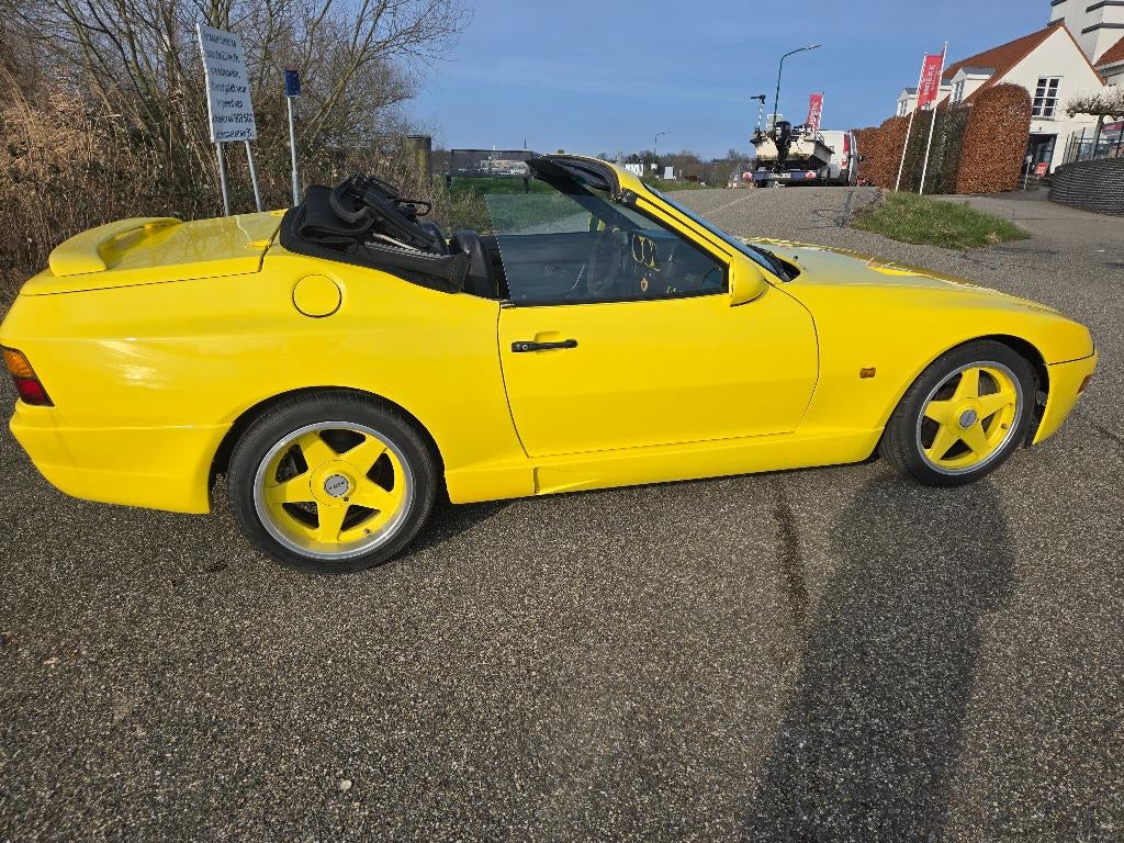 Porsche 944 Cabrio Bieber Breitbau tuning250PK BELASTINGVRIJ, Achterwielaandrijving, Zwart, Cabriolet, 4 stoelen