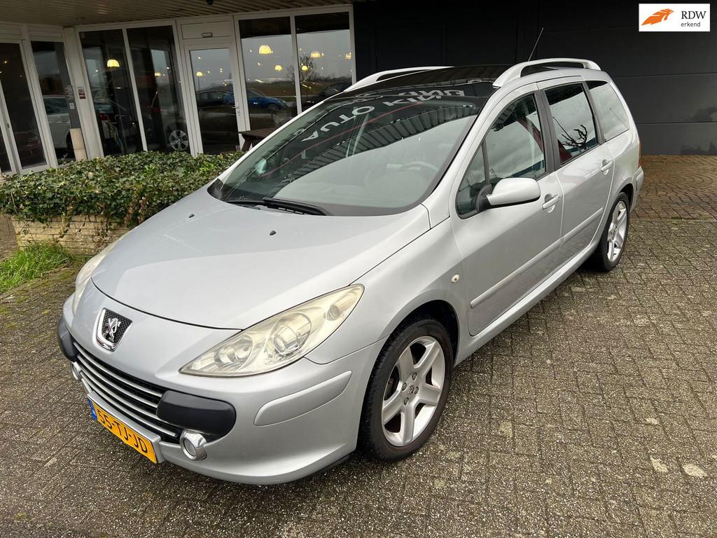 Peugeot 307 SW 2.0-16V XSi ECC/CRUIS/PANO/LEDER APK+NAP, Auto's, 730 kg, Gebruikt, Zwart, 4 cilinders