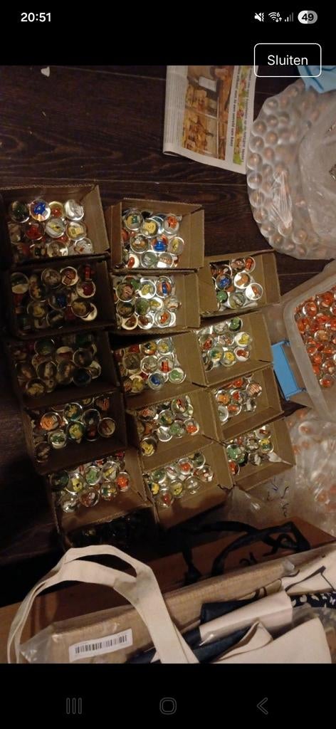 100 WK Knikkers Nieuw, Ophalen of Verzenden, Nieuw